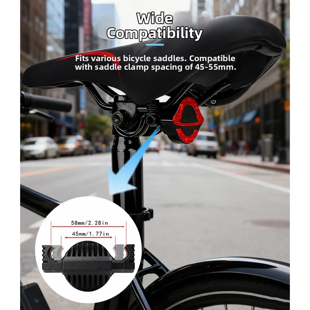 1 Pcs Bike Reflector Taillight Mounting For AirTag Locator Bracket Waterproof Enhanced Security  Weather Resistant Bike Parts