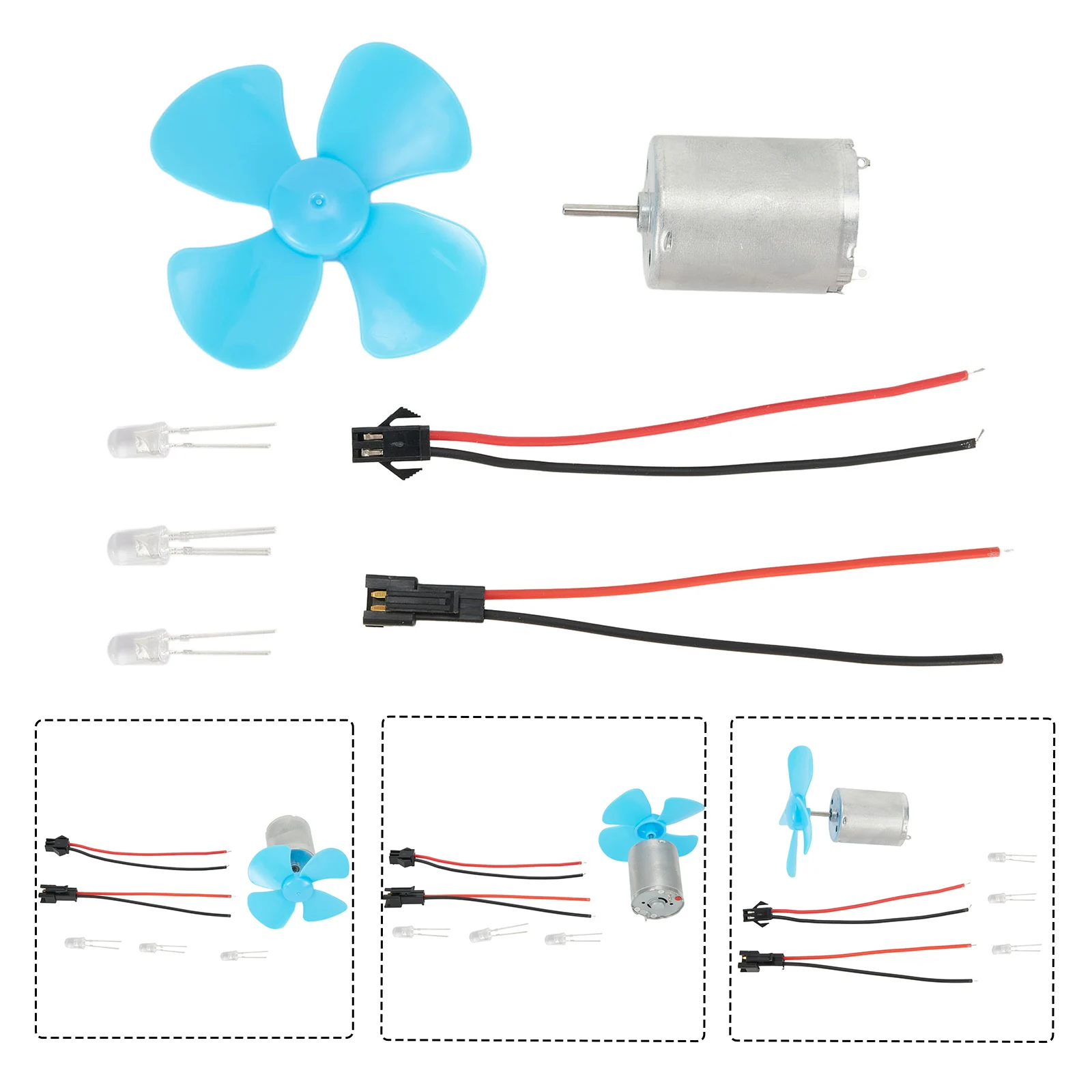 12V Wind Turbine Generator Package Includes DC Dynamo Generator and Four Leaf Paddle for Effective Energy Harvesting