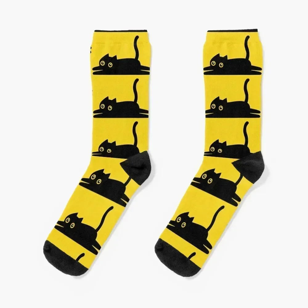 

Black cat Socks gym Stockings christmass gift halloween Women's Socks Men's