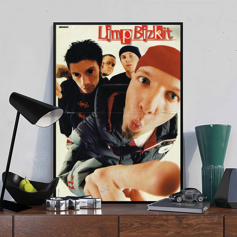 Limp Bizkit Classic Vintage Posters Waterproof Paper Sticker Coffee House Bar Home Decor