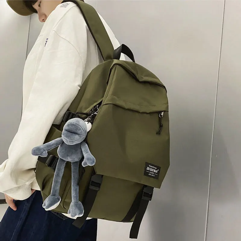 Zaino da uomo alla moda 2025 Nuovi zaini da viaggio da donna di grande capacità Borsa da scuola per laptop versatile Zaino da scuola per ragazza e ragazzo
