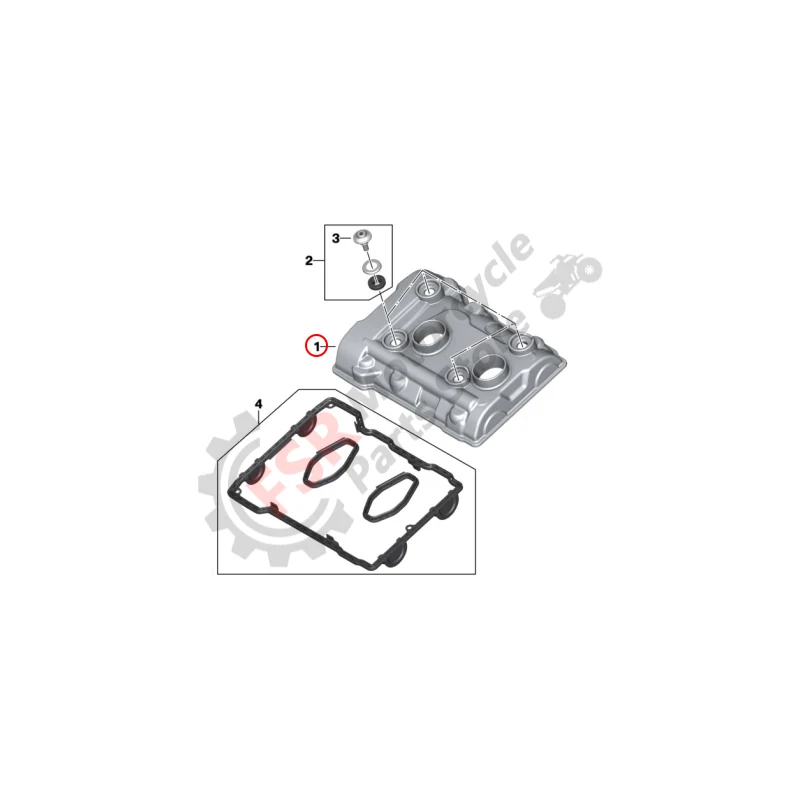 11 12 7 924 218/CYLINDER HEAD COVER,FOR BMW F750GS F800GS F850GS ADV F900GS SF F900R F900XR A2 & LONCIN VOGE DS900X Original
