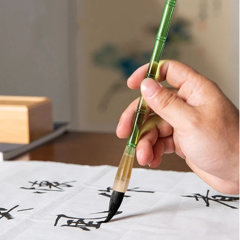 Wolf Hair Calligraphy Brush Professional Chinese Painting Brush Wolf Soft Brush Middle Size Regular Script Clerical Script