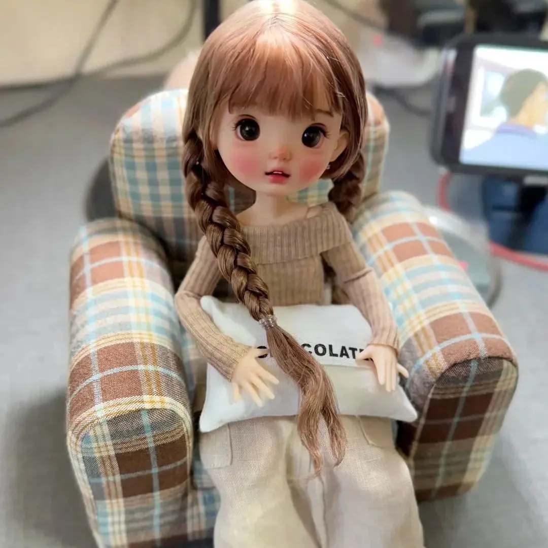 

New Missing tooth Girl 1/6 bjd sd doll hale bailu small mental retardation ball joint shape resin advanced resin Spot makeup
