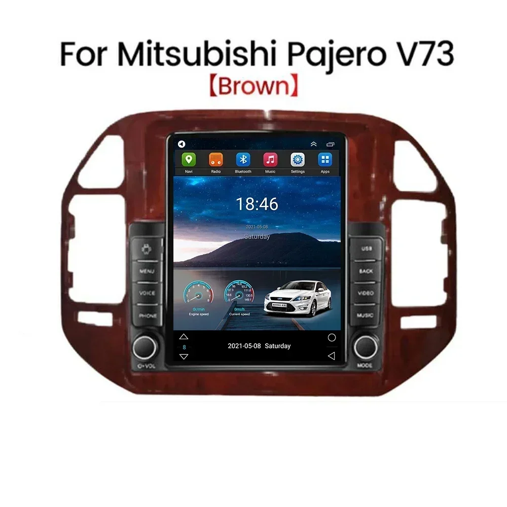 9.7" Vertical Style Tesla Screen Android Car Radio GPS Navigation Multimedia Video Player for Mitsubishi Pajero 3 V73 2004-2011