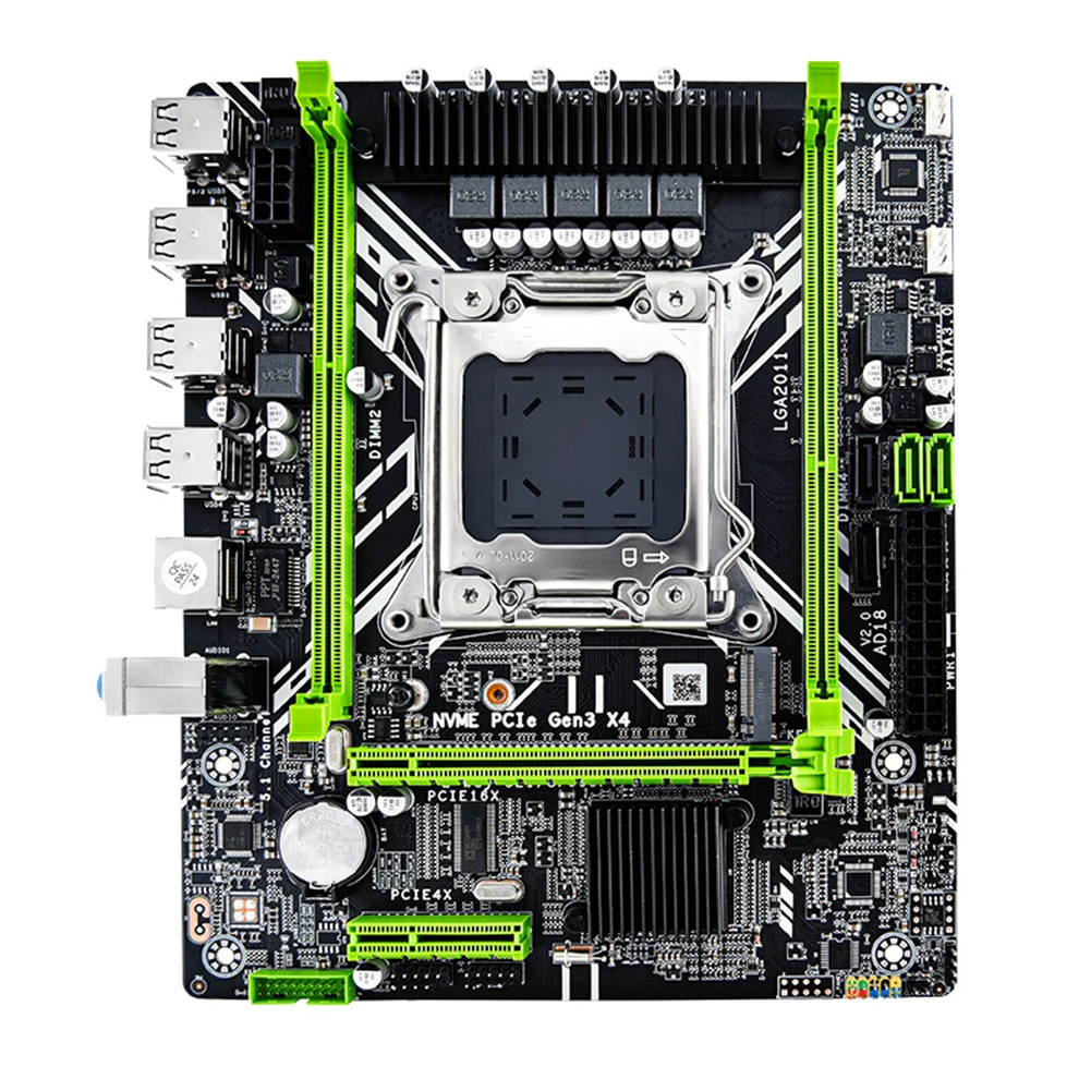 X79D Motherboard Combo Set PCI-E 4X 16X Interface Dual Channel DDR3 Memory Ram 64G SATA3.0 Gigabit Network Card Main Board