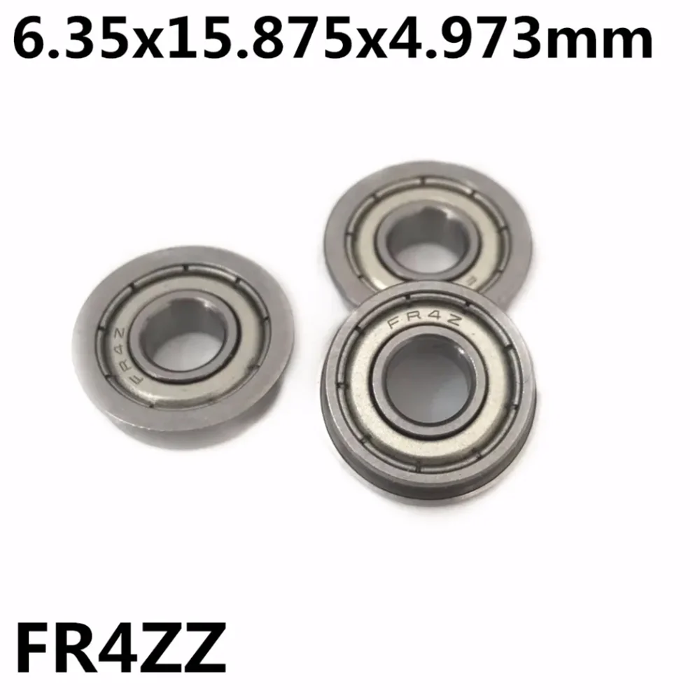 

FR4ZZ 6.35x15.875x4.973mm Flange Bearings Miniature Deep Groove Ball Bearing With Lip