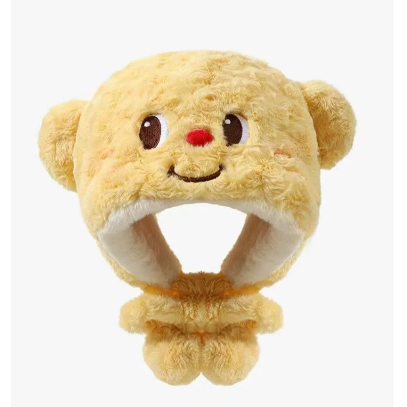 butter teddy bear cute hat for autumn and winter cycling warm ear protection windproof and cold proof cartoon thick Lei Feng hat