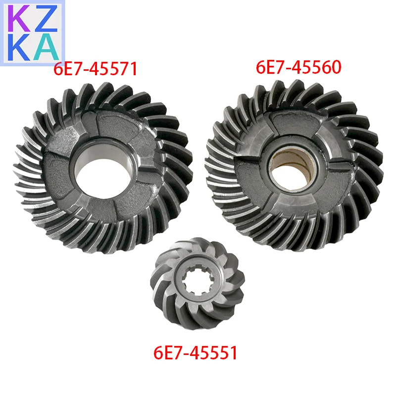 6E7 Gear Kit 6E7-45560 6E7-45571 6E7-45551 For Yamaha Gear Set 2T Outboard Motor 9.9HP 15HP 4T 20HP 6AH boat engine parts