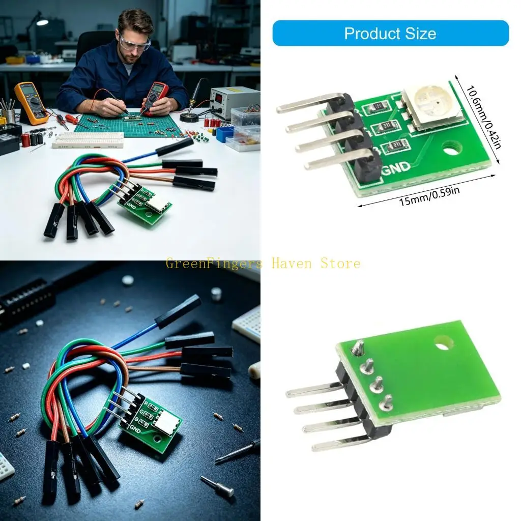 F68D Compacts Indicators Module Board for Microcontroller Learning Builds