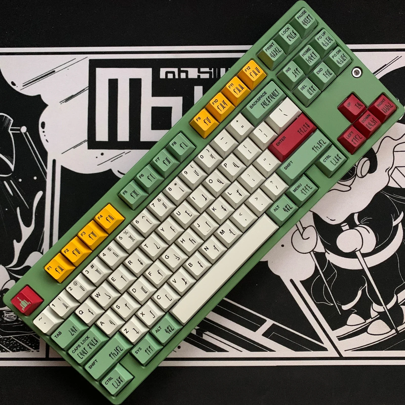 

GMK BOBA FETT PBT Keycap 167 Keys Cherry Profile DYE-SUB Personalized GMK Star Wars keycaps For Mechanical Keyboard