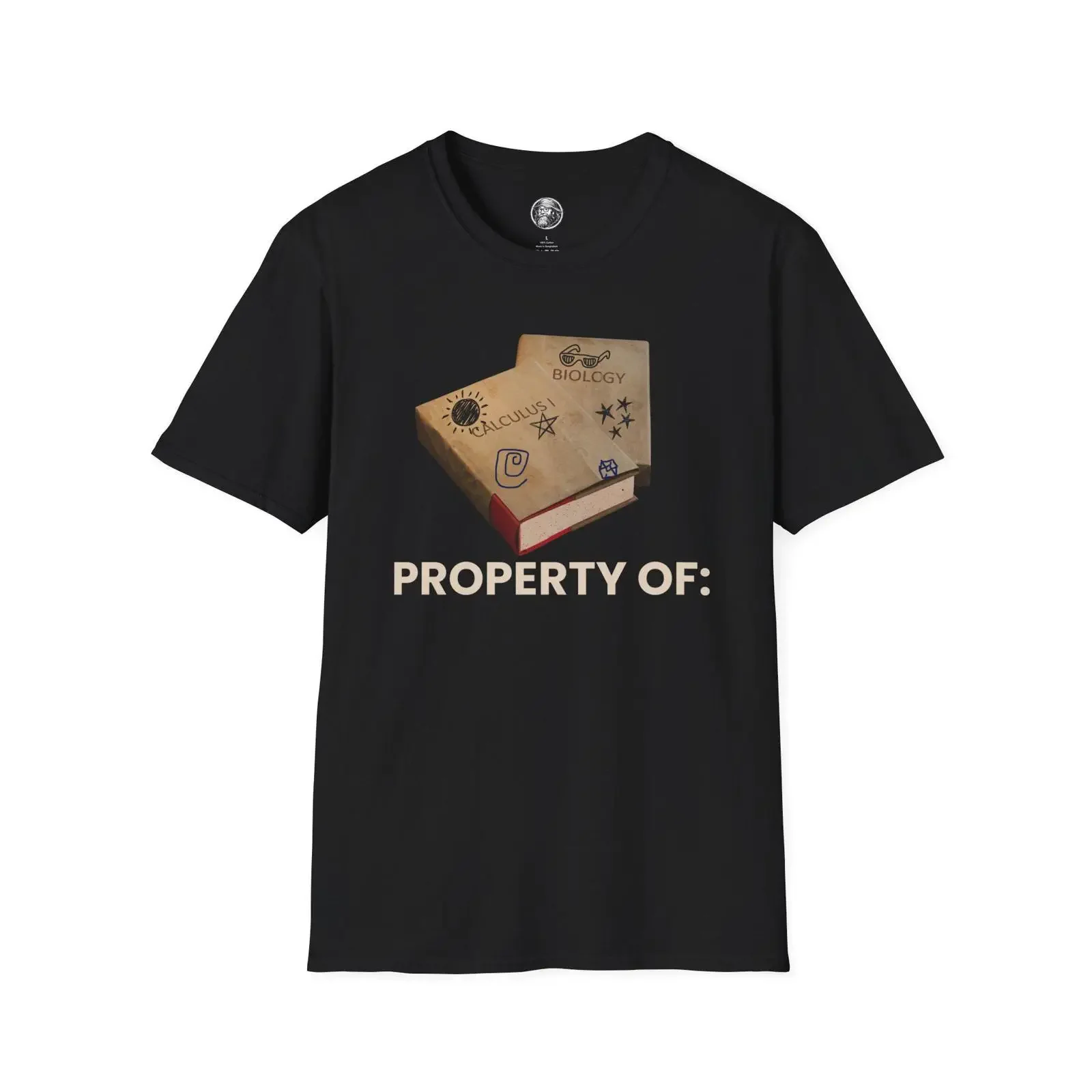 Retro Icons T Shirt Book Cover Property Of Nostalgia Vintage School Supply Childhood Memory  vintage Washed Casual Breathable