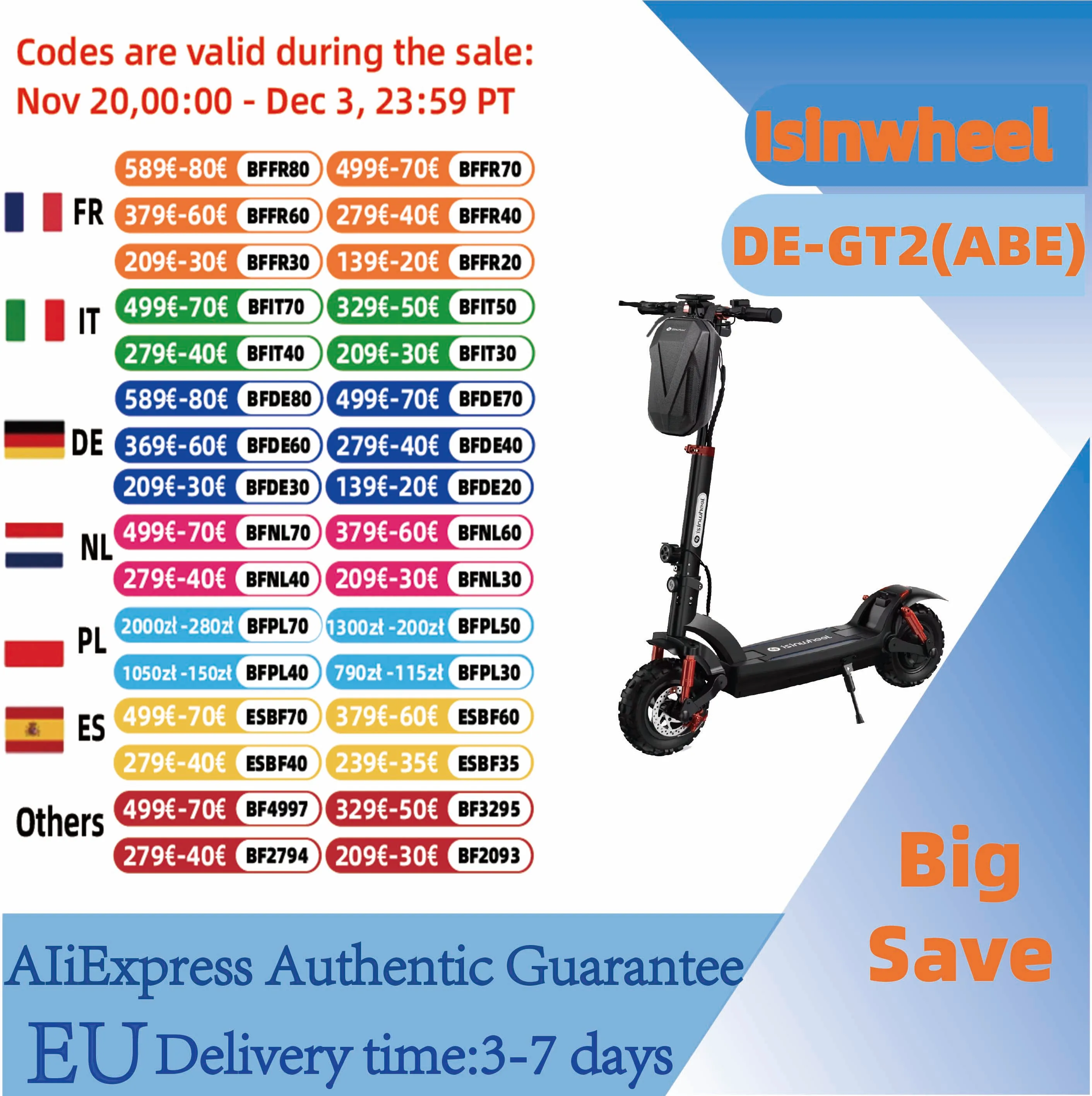 Isiswheel DE-GT2 (ABE) scooter électrique adulte 500W moteur 48V 15Ah batterie 11 Isiswheel DE-GT2 (ABE) scooter électrique adulte 500W moteur 48V 15Ah batterie 11