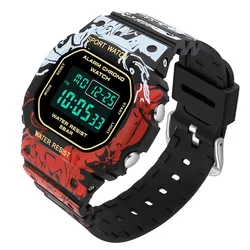 Men Digital Military Watches Fashion Lover's Electronic LED Sports Wrist watch For Man Woman Relogio Masculino Waterproof Clock