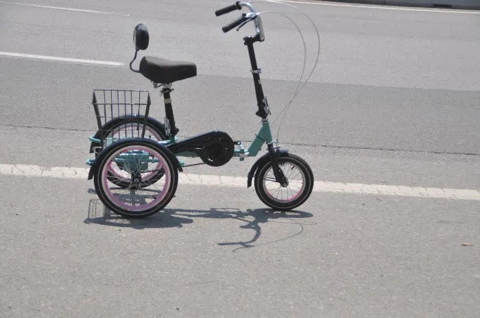 16 inch tricycle in the elderly pedal scooter, hemiplegia, rehabilitation, leisure