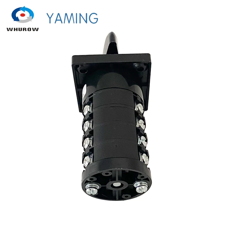 0-4 Positions HZ5B-20/4 Four Poles 20A 16 Terminals Screw Mount Rotary Cam Switch Manual Transfer Changeover Universal Selector