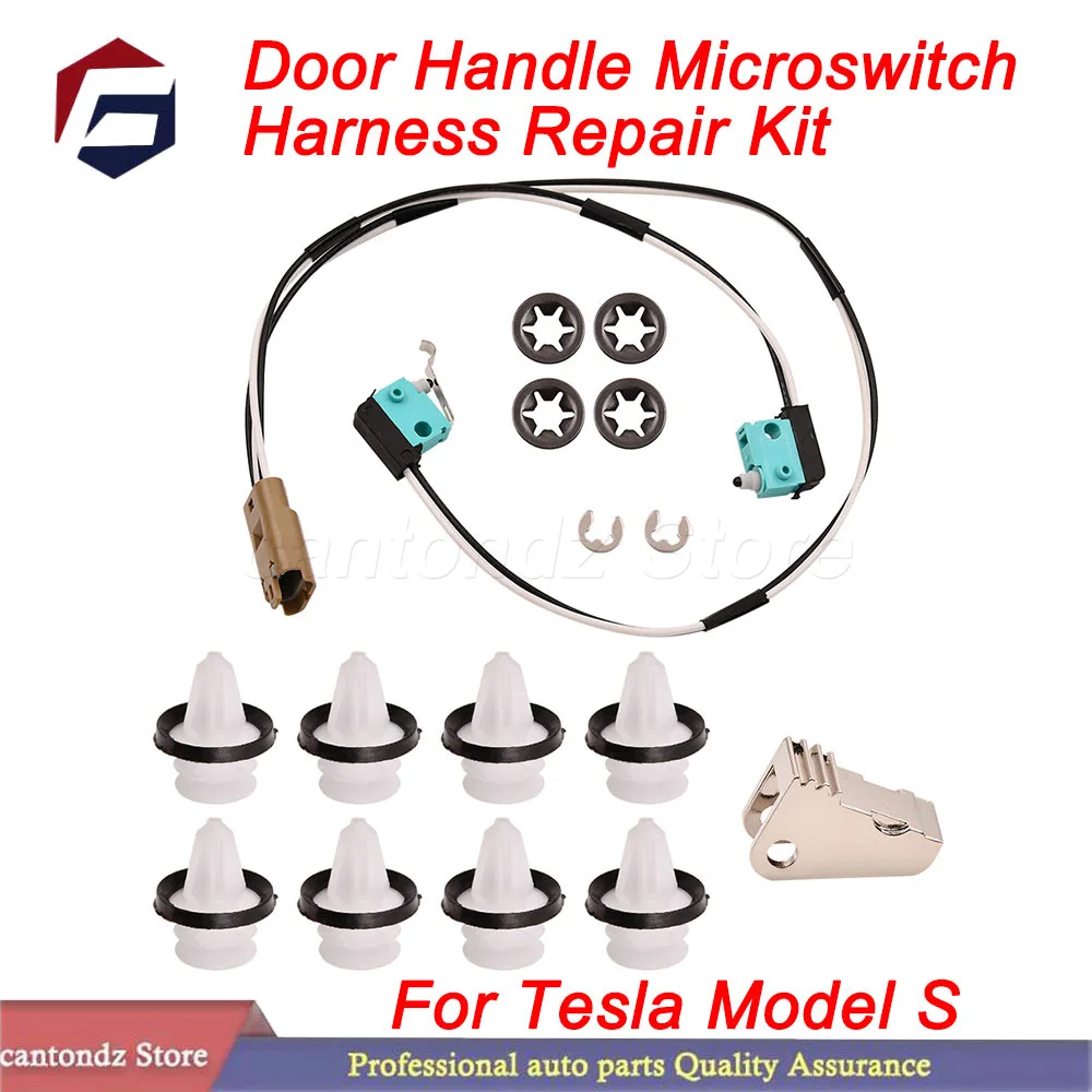 

For Tesla Model S 2012-2017 1042845-00-A 1042845-00-B 1016009-00-C Durable New Door Handle Repair Kit Car Repair Accessories