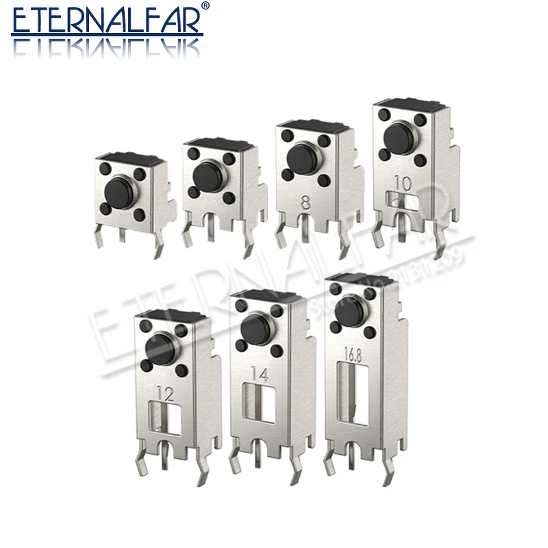 Tact Switch 6*6*4.0~19H BY 6 8 10 12 14 16.8 Height 2DV Bracket Mouse Side Button 6x6 Micro-movement High Foot Button Bracket