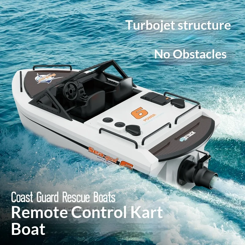 Tx694 Barco de rescate con control remoto de alta velocidad, Jet Vortex, remolcador eléctrico subacuático sin escobillas, modelo Go Kart, juguete