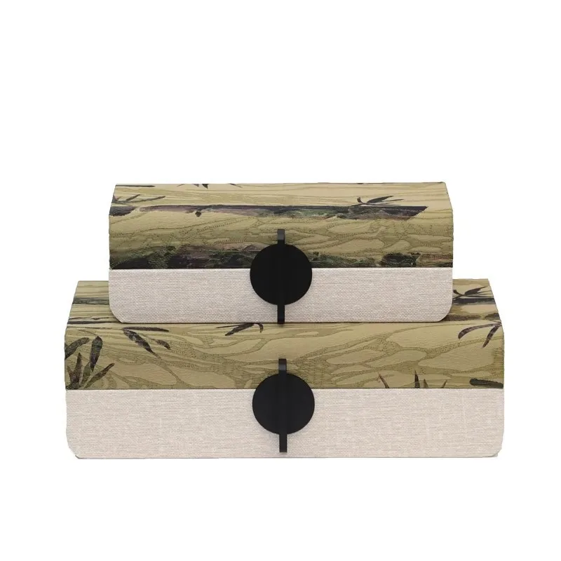 

DSA new Chinese-style wabi-sabi wind storage jewelry box, simple and high-end home soft decoration ornament decoration