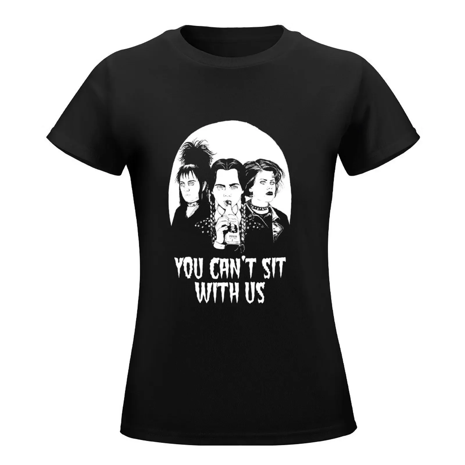 Lydia Deets Wednesday Adams and Nancy You Can't Sit with Us Shirt T-Shirt summer tops vintage clothes tshirts for Women