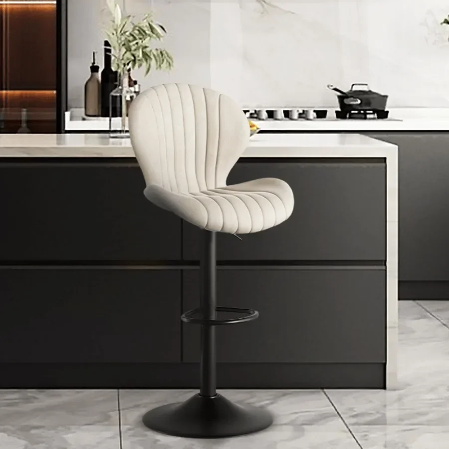 เก้าอี้ครัวหวาย Crіsla Vasagle Tabouret เก้าอี้สูงสำหรับเคาน์เตอร์ครัว เก้าอี้ทรงสูงแบบโปร่งใส เก้าอี้บาร์หุ้มกำมะหยี่