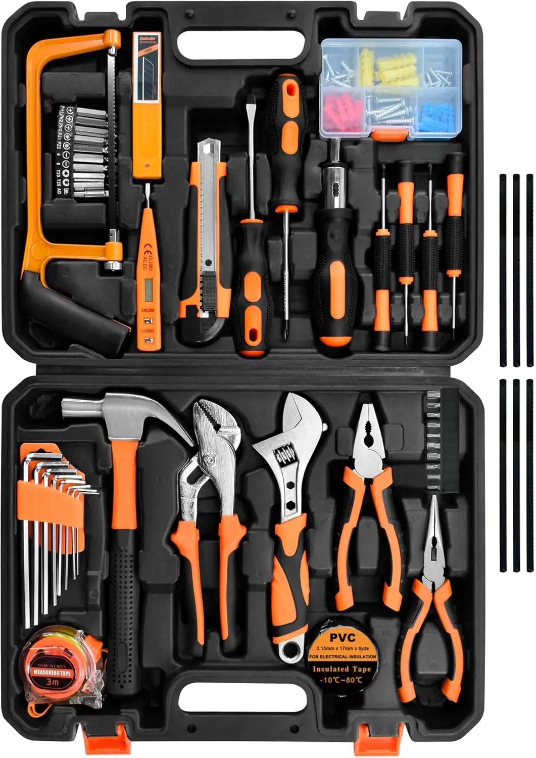 

Tool Set,148-Piece Home Repair Tool Kit for Men Women College Students,Household Basic Hand Tool Sets with Case for Home