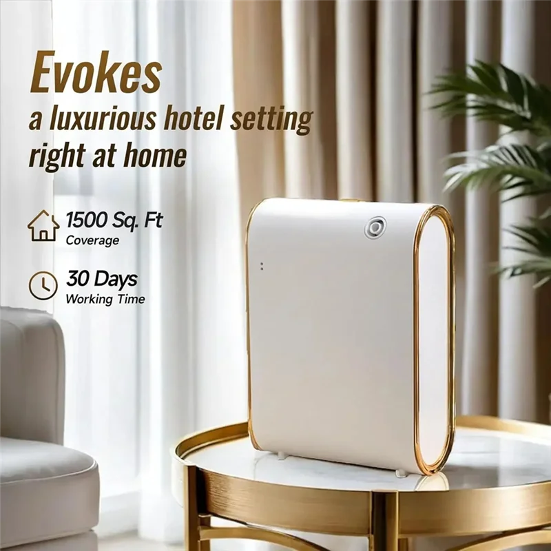 

AT19-воздушный диффузор, безводный Bluetooth-диффузор аромата, 1500 кв. футов, покрытие эфирного масла для домашнего аромата, вилка стандарта США