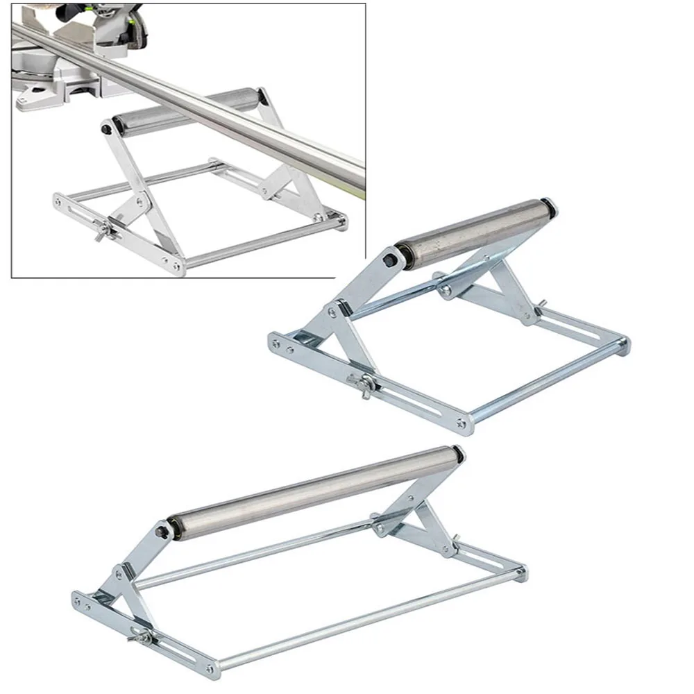 

Foldable Stainless Steel Stand with One Roller Adjustable Cutting Machine Support Frame Material Support Bracket For Cutting