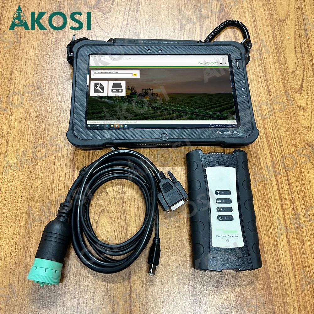 Xplore tablet+V5.3 AG CF Agricultural Tractor Service EDL V3 Construction Heavy Equipment Truck Diagnostic Tool