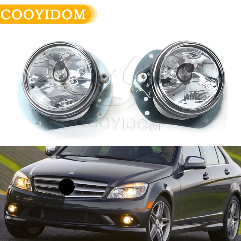 Car LED Front Bumper Fog Lights For Mercedes-Benz C-Class W204 2008 2009 2010 Lights Hhalogen Car Accessories A2048202156