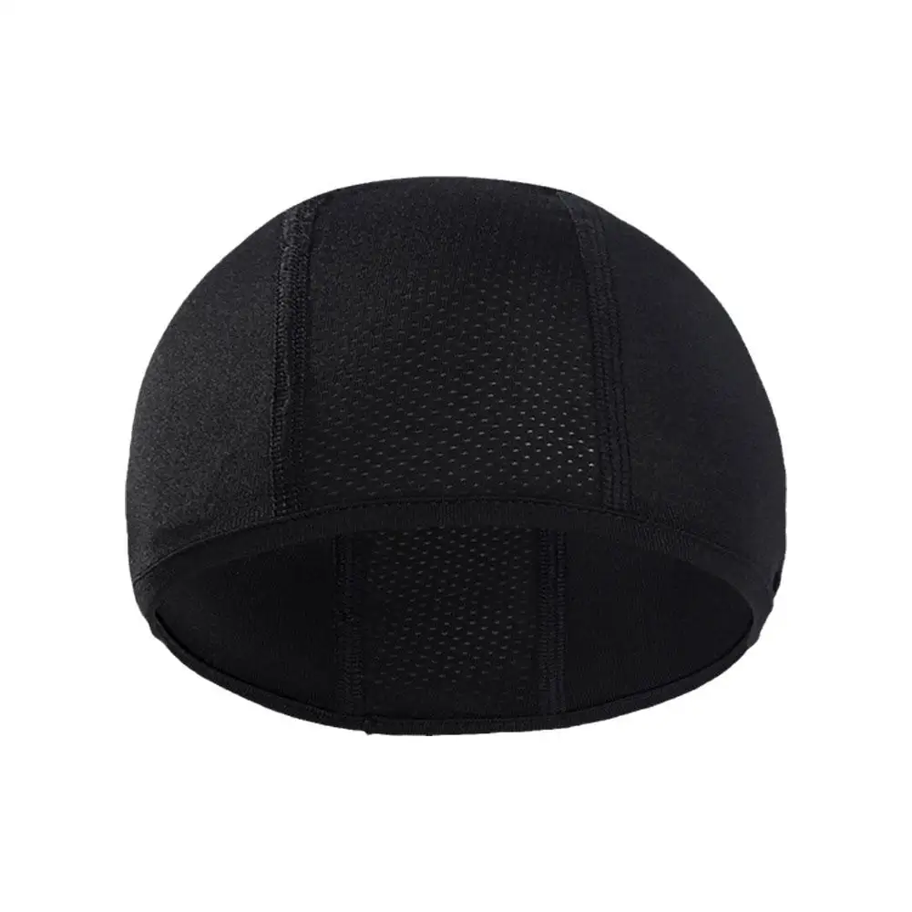 Motorcycle Cycling Cap Quick Dry Breathable Moisture Helmet Lined Cap Sport Under Wicking Accessories Motor Inner Dome Bean O8D8