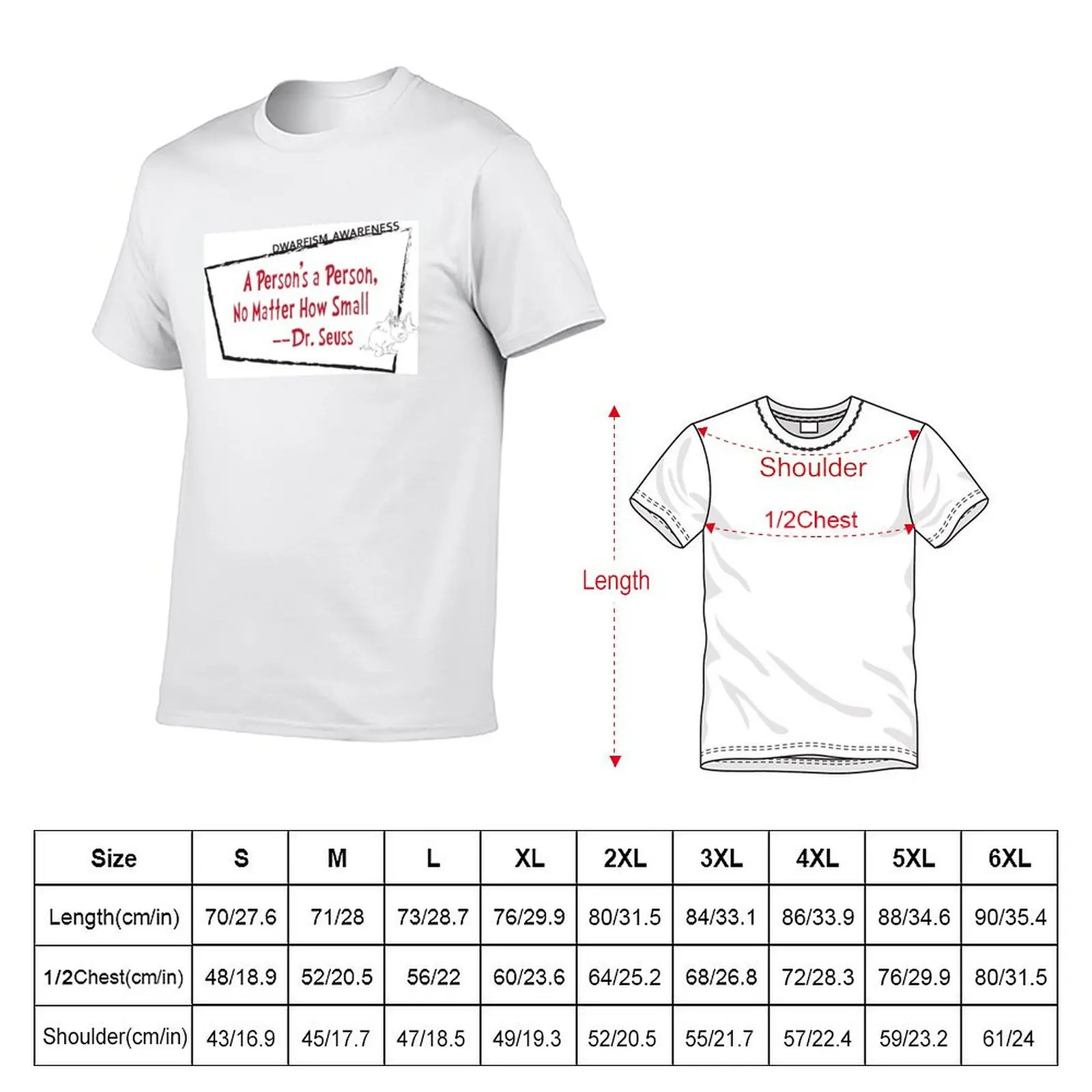 Dwarfism Awareness T-Shirt Street Art Print Tee Shirt