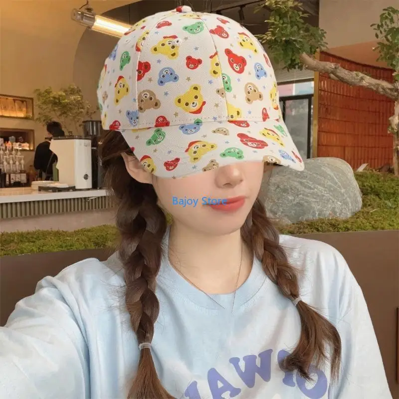 

63HE Baby Cartoon Hat Peaked Toddler Infant Baseball Hat Sun Protections Hat