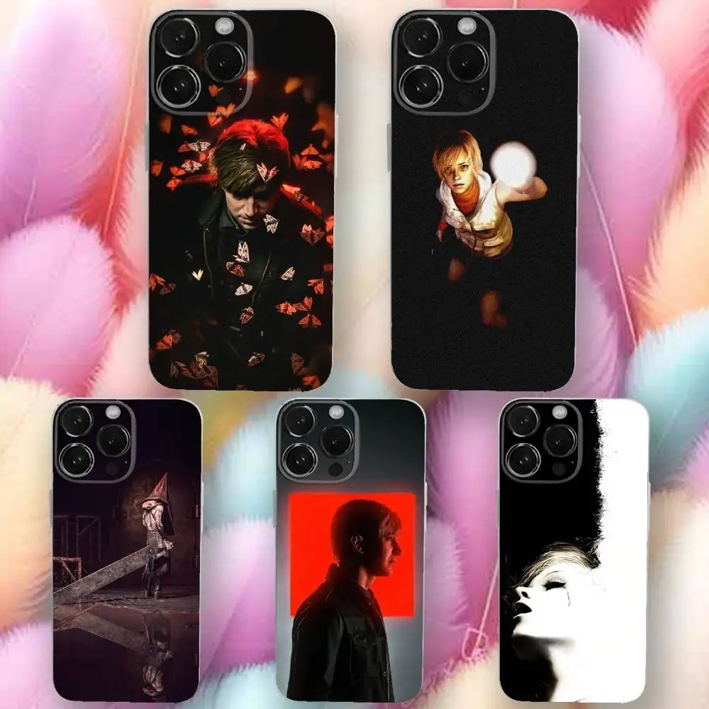 

The S-Silents H-Hill Phone Case For iPhone 16,se4,15,14,13,12,11 Plus,Pro,Max,XR,XS,X,Plus,SE,Mini Transparent Soft Cover