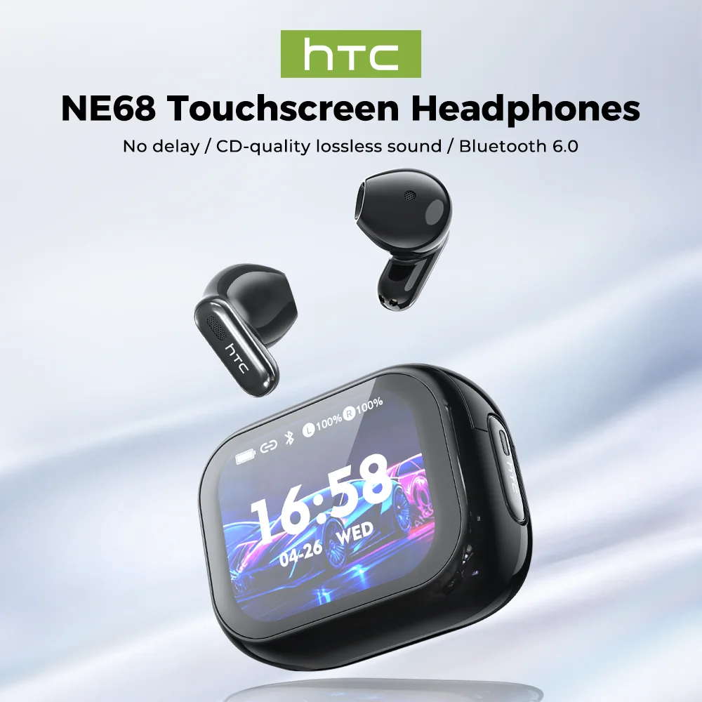 Wireless Earbuds Tws - HTC NE68 무선 블루투스 헤드폰(마이크 포함)