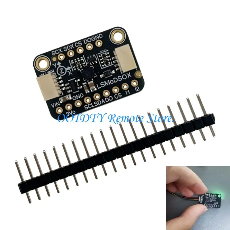  LSM6DSOX Board with Event Lines and Pad Text for Small Layouts