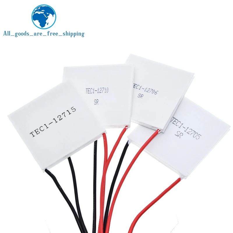 TZT TEC1-12705 Thermoelectric Cooler Peltier TEC1-12706 TEC1-12710 TEC1-12715 40*40MM 12V Peltier Elemente Module