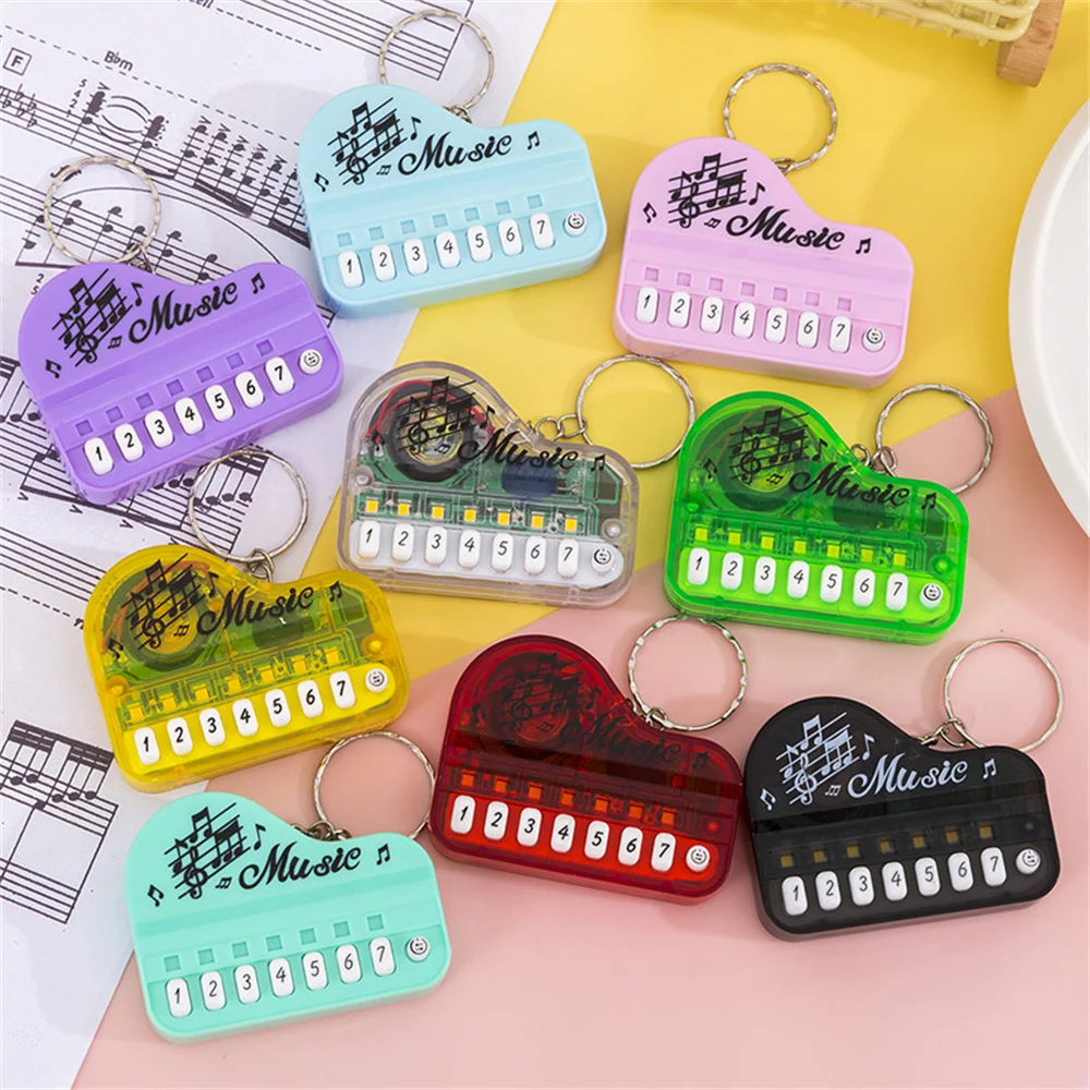1 stücke Simulation Mini Tragbare Elektronische Tastatur Schlüsselbund Musical Kompakte Reise Klavier Schlüsselbund für Musik Liebhaber Geschenke ﻿
