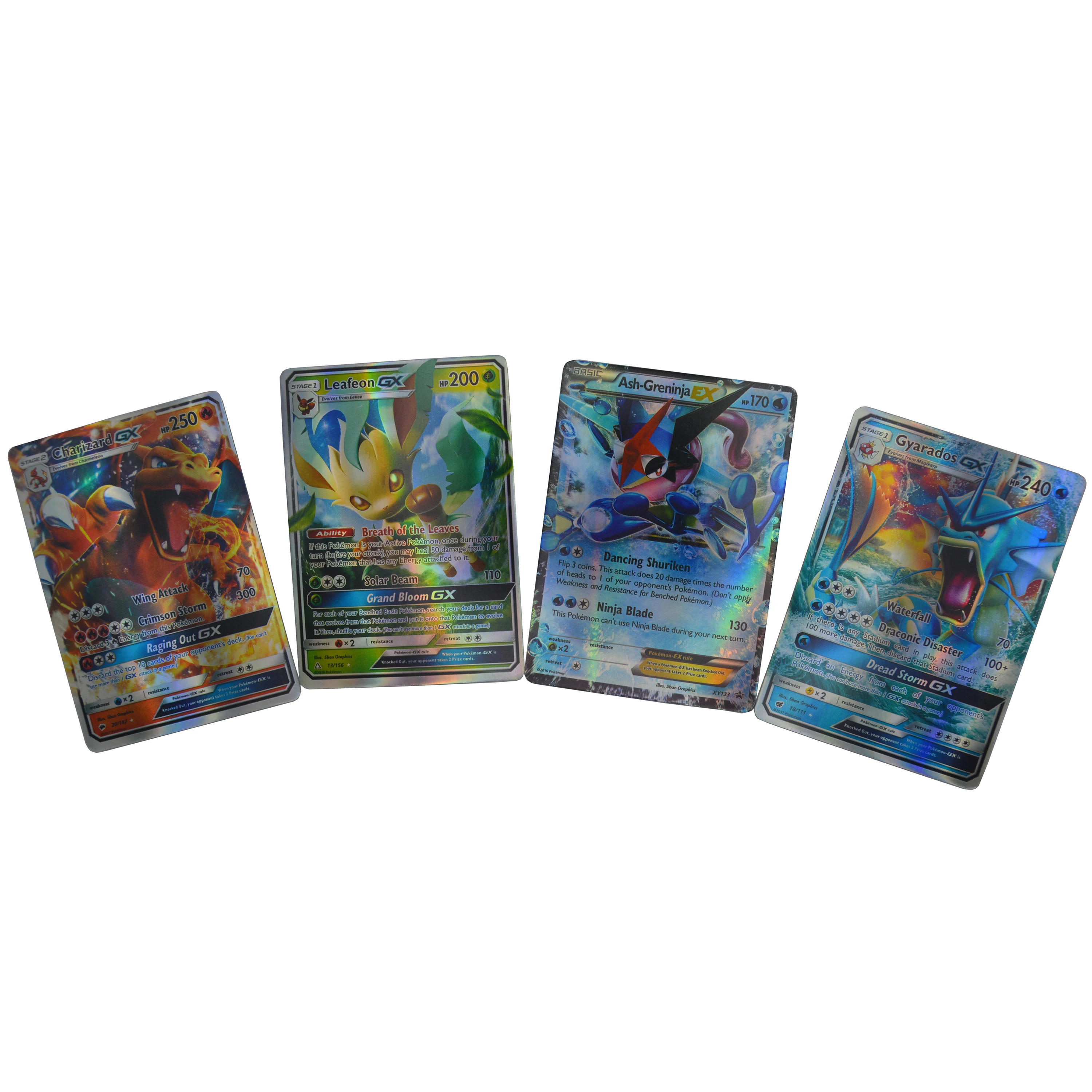 100pcs Pokemon GX MEGA EX Cards English Pokémon Shining Basic Tauros Stage Cards Playing Game Collection Booster Box Kids Toy