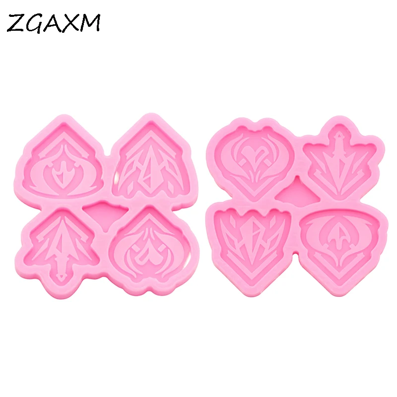 LM 617 Genshin impact Silicone Mold ice cream Cake Chocolate Mold Shiny DIY Polymer Clay Epoxy Resin Jewellery Silicone Mold