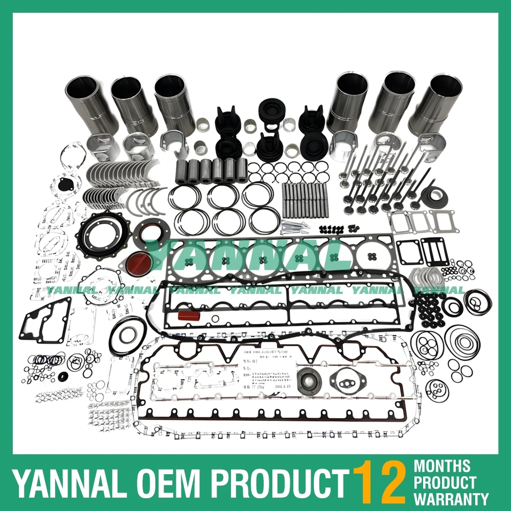 Premium quality M11 Cylinder Liner Kit With Gasket Set Bearing&Valves&Guides For Cummins Engine