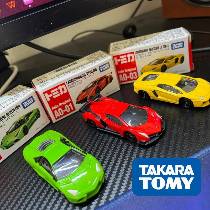

Коллекционная модель автомобиля Takara Tomy Asia Original AO Series: Lamborghini Veneno Aventador из литого металла с амортизаторами