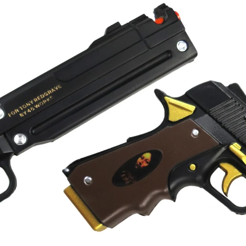 14 بوصة بولي Dante مسدس مسدس الأبنوس العاج أنيمي الشيطان قد يبكي 4 أنيمي تأثيري الدعامة DMC بندقية السيف الحجم الحقيقي اليابانية كاتانا لعبة هدية #5