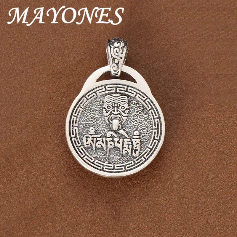 Real 925 Sterling Silver Luxury Necklace Pendant Women Man God Of Wealth Zakiram