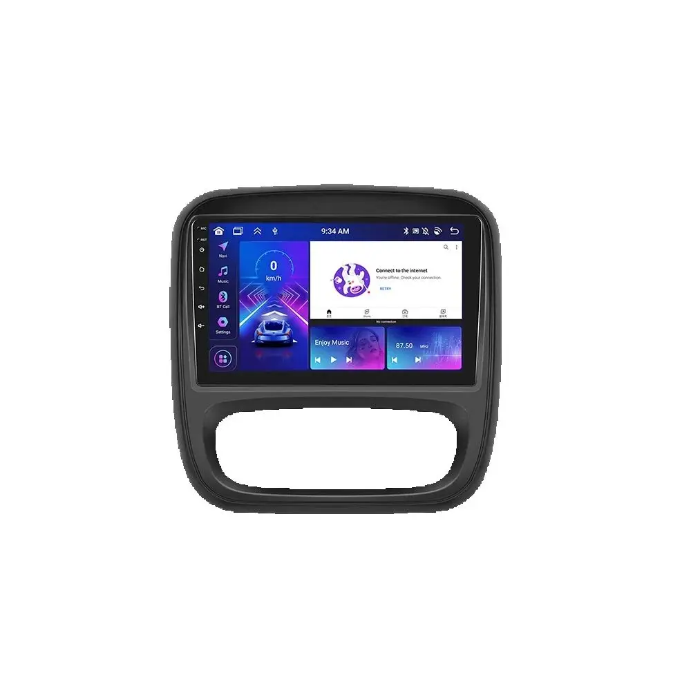 Podofo 9 "Autoradio Draadloze CarPlay Android Radio Voor Renault TRAFIC/Opel VIVARO 2014-2021 Multimedia GPS FM 4G WIFI Autoradio - afbeelding 2