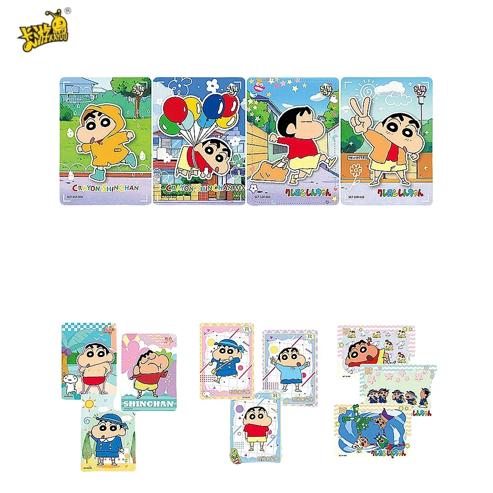 KAYOU Crayon Shin-chan Card Cartoon Anime New Sauce Classic Party Bag Collection Cards Peripheral For Children Birthday Gifts