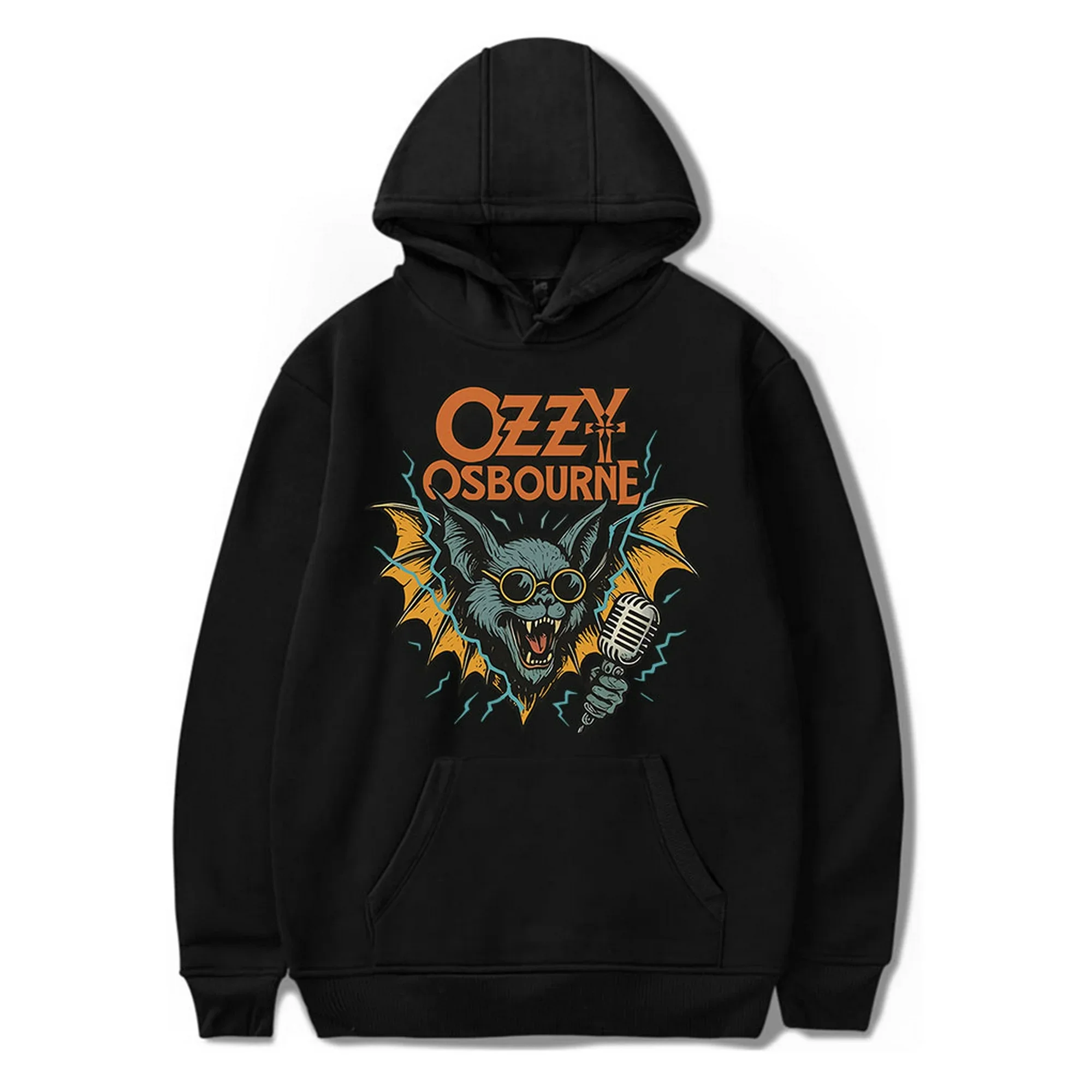 

Толстовка с капюшоном Ozzy Osbourne The Godfather of Heavy Metal Music, с карманом на шнурке, для мужчин и женщин, в стиле рок-н-ролл