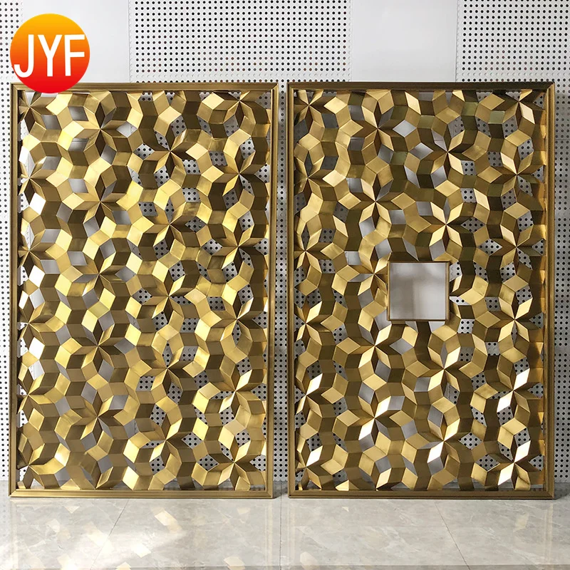 custom.China Suppliers Decorative Metal Screen Panel Room Dividers Stainless Steel Room Divider Screen