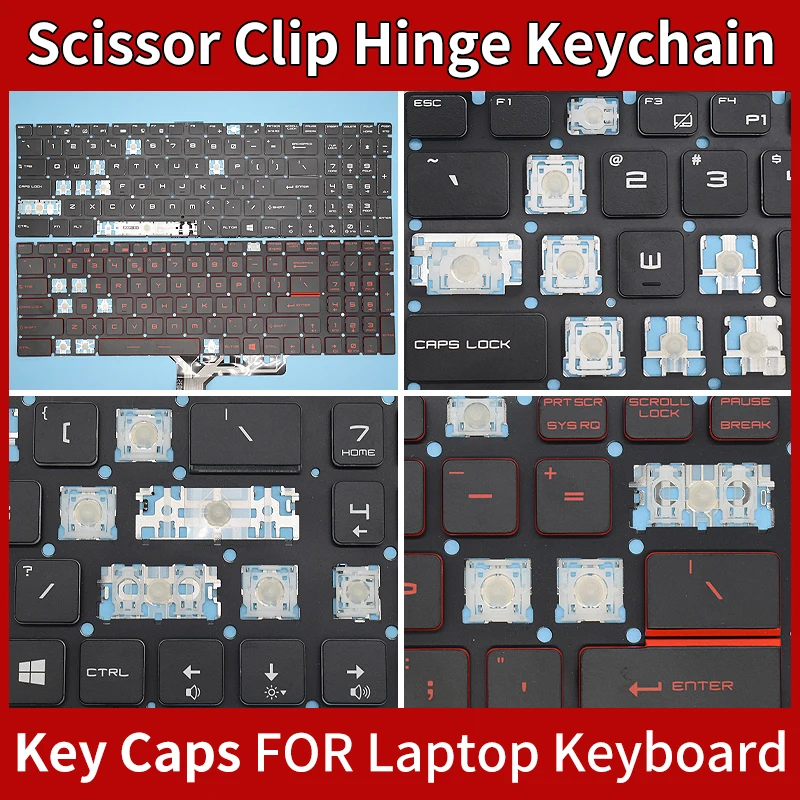 Replacement Keycap Key cap &Scissor Clip&Hinge For MSI GE63 GE73 GP73 GE73VR GS73 MS-17C1 17C5 17B7 GE62VR GP62 GT72 Keyboard